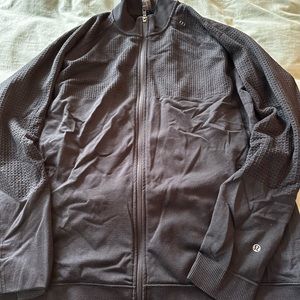 Men’s Lululemon full zip waffle knit sweater